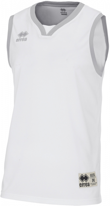 Errea - California Basketball T-Shirt - Hvid & grå